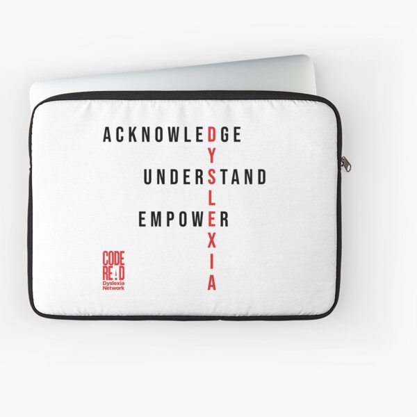 Do It RED for Dyslexia Laptop Sleeve