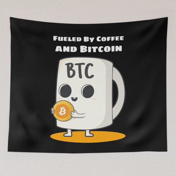 Item preview, Fueled by Coffee and Bitcoin designed and sold by Bitcoin-Fashion.