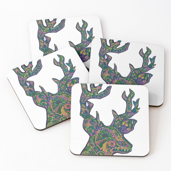 Item preview, Deer drawing in coloring book style designed and sold by Ellora  Roy.