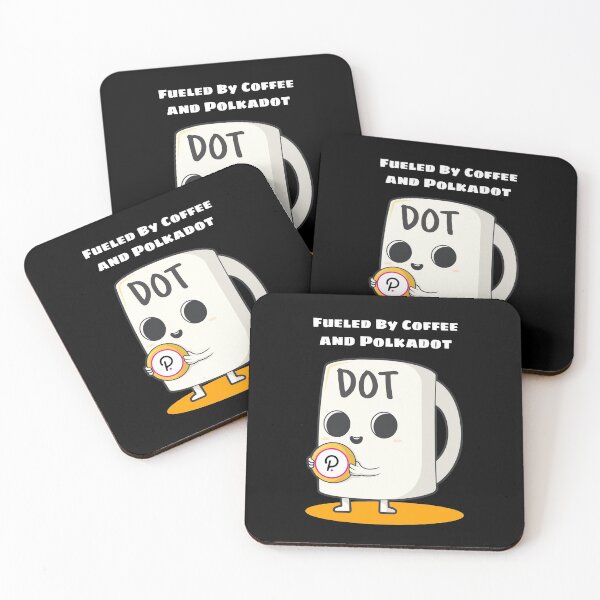 Item preview, Fueled by Coffee and Polkadot (DOT) Cryptocurrency designed and sold by Bitcoin-Fashion.