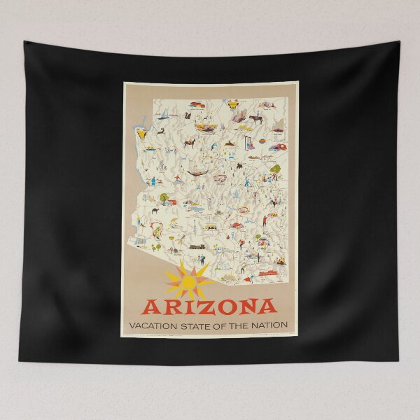 Item preview, Arizona retro poster designed and sold by CorasPosters.