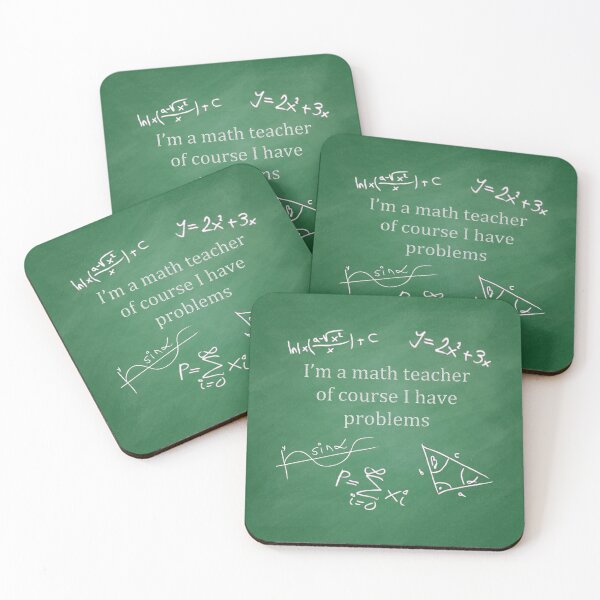 Item preview, I'm a Math Teacher of Course I Have Problems on Green Chalkboard designed and sold by Darcy777.