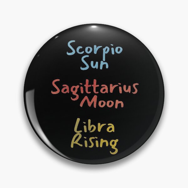 Item preview, Scorpio Sun Sagittarius Moon Libra Rising Text designed and sold by leomooncreates.