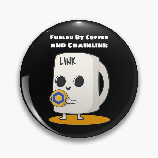 Item preview, Fueled by Coffee and Chainlink (LINK) Cryptocurrency designed and sold by Bitcoin-Fashion.