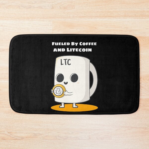Item preview, Fueled by Coffee and Litecoin (LTC) Cryptocurrency designed and sold by Bitcoin-Fashion.