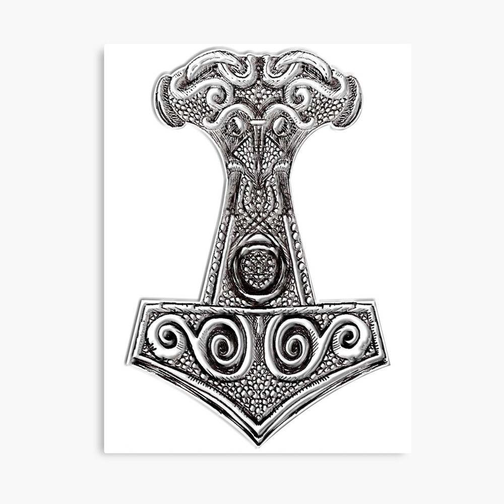 Thors Hammer Mjolnir Viking Norse Mythology Photographic Print By Shellisart Redbubble