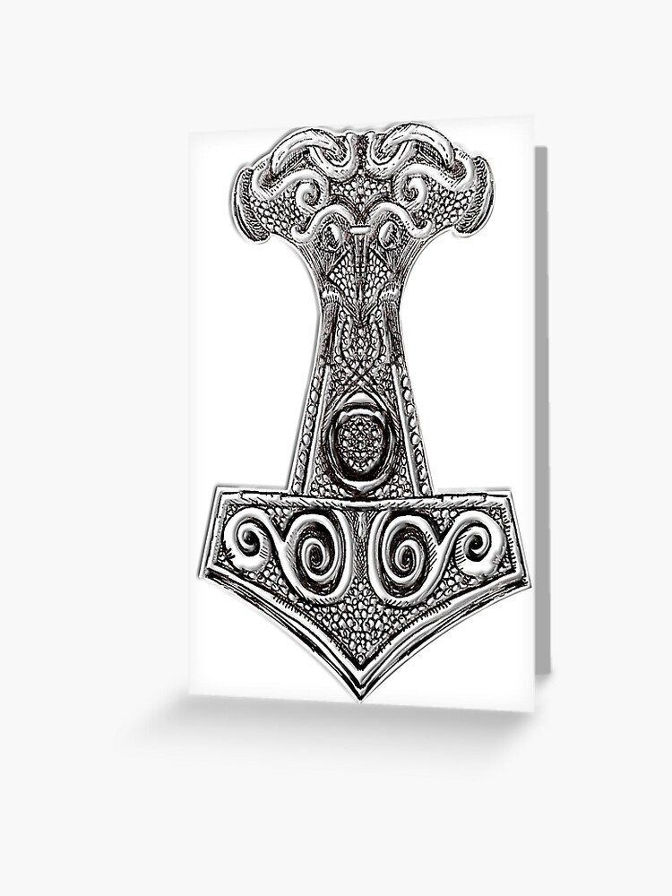 Thors Hammer - Mjolnir Viking Norse Mythology" Greeting for Sale by shellisart