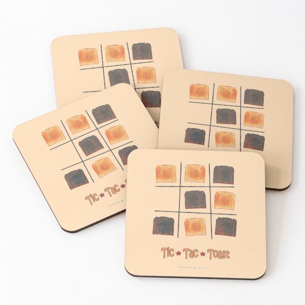 Aperçu de l'œuvre Jeu de toasts brûlés Tic Tac Toast créée et vendue par EarthMart.