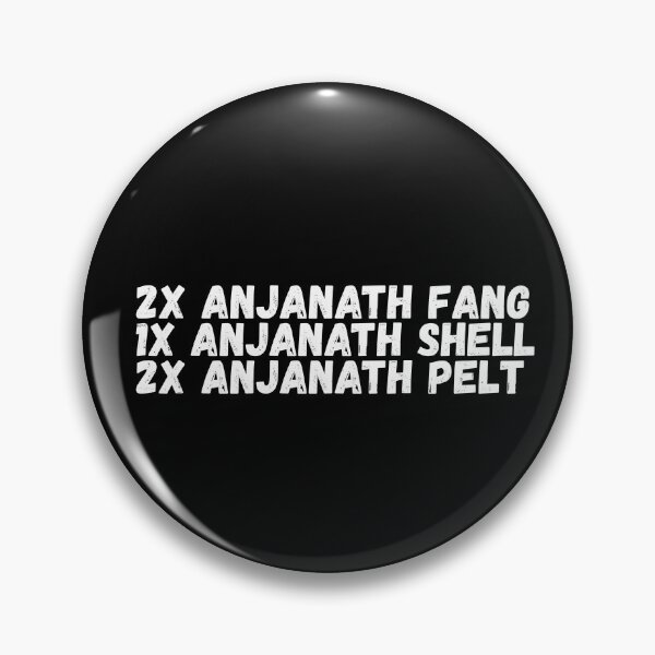 Item preview, Monster hunter 2x anjanath fang 1x anjanath shell 2x anjanath pelt designed and sold by Scoopivich.