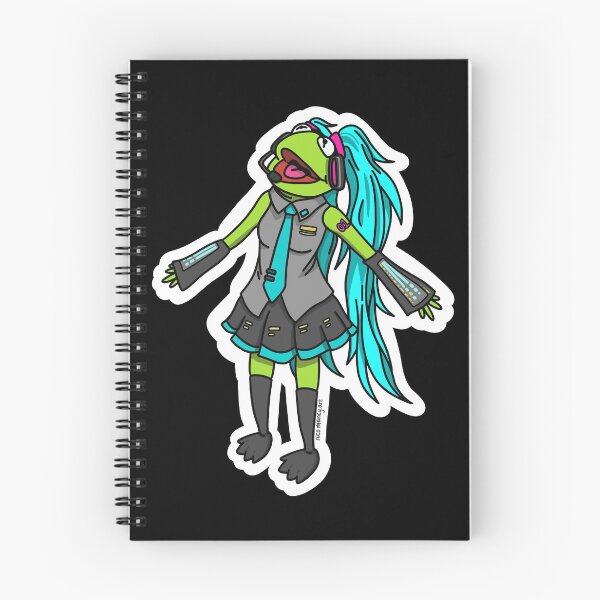 Item preview, Cursed Kermit Hatsune Miku designed and sold by nico-mancy-art.