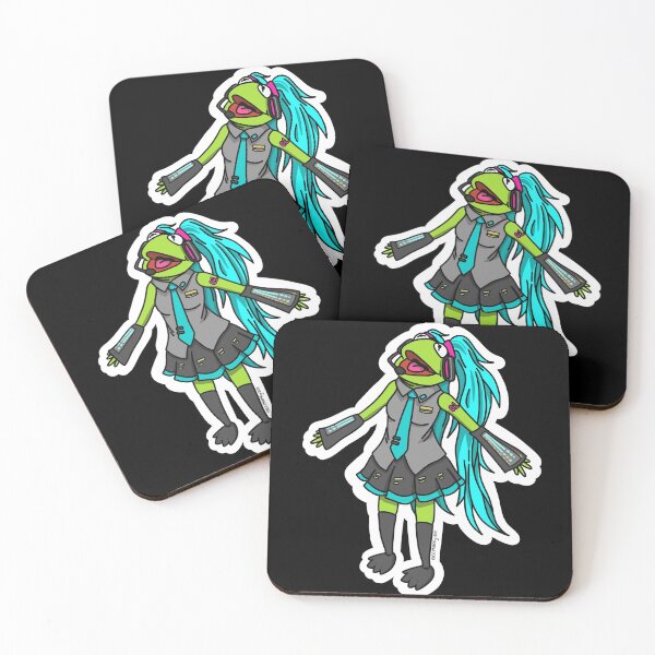 Item preview, Cursed Kermit Hatsune Miku designed and sold by nico-mancy-art.