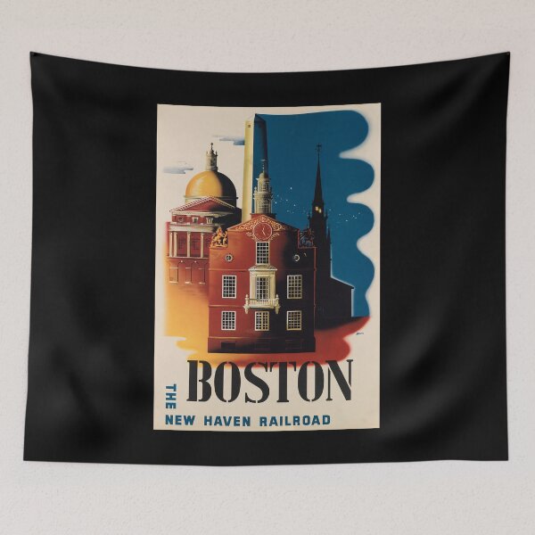 Item preview, Boston retro poster designed and sold by CorasPosters.