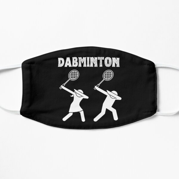 Badminton Funny Dabminton Flat Mask