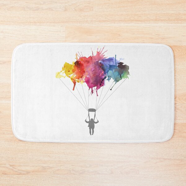 Item preview, Skydiving, Skydiver parachute, parachuting. Watercolor Illustration designed and sold by STYLESYNDIKAT.