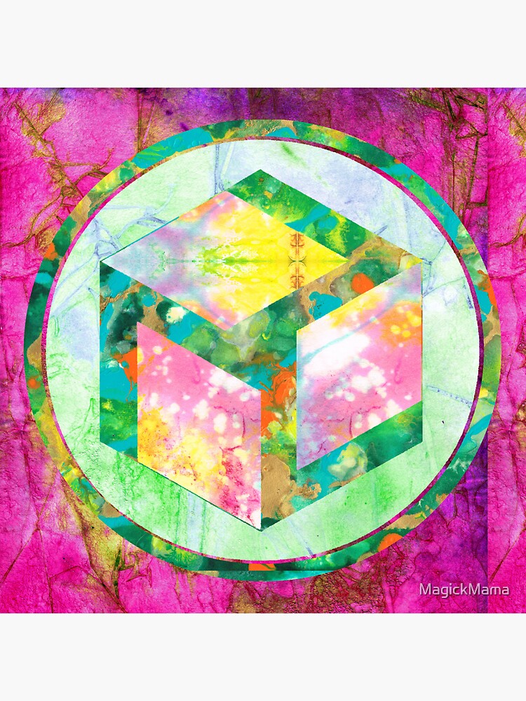 Thumbnail 3 of 3, Sticker, Antahkarana - Peace designed and sold by MagickMama.