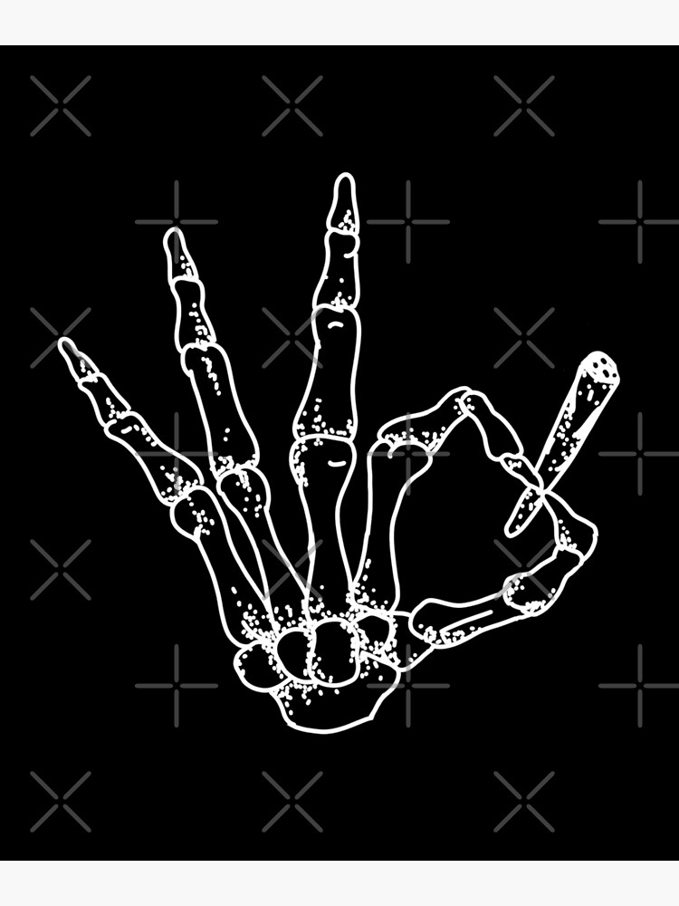 "Skeleton Hand Flower Rolling Magic Floral Joint Rolled Green White