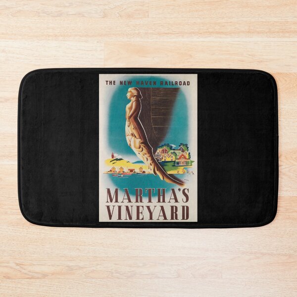 Item preview, Marthas Vineyard retro poster designed and sold by CorasPosters.