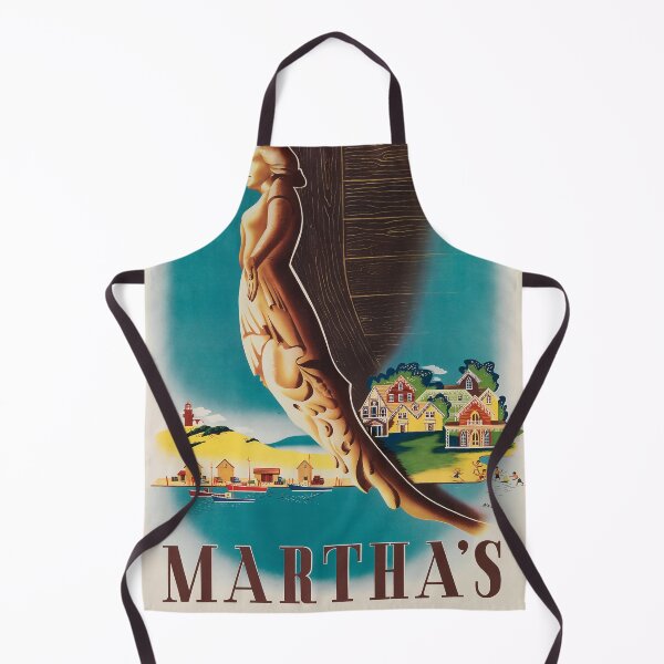 Item preview, Marthas Vineyard retro poster designed and sold by CorasPosters.