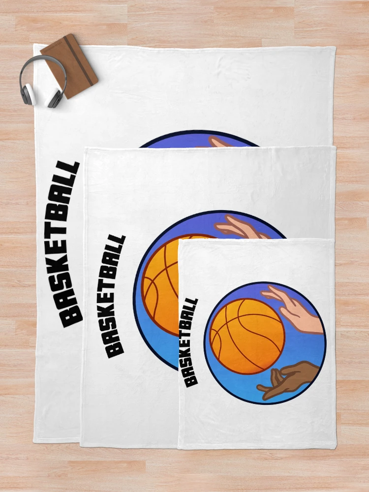 Thumbnail 5 of 6, Throw Blanket, Basketball designed and sold by VibeCraft Design.