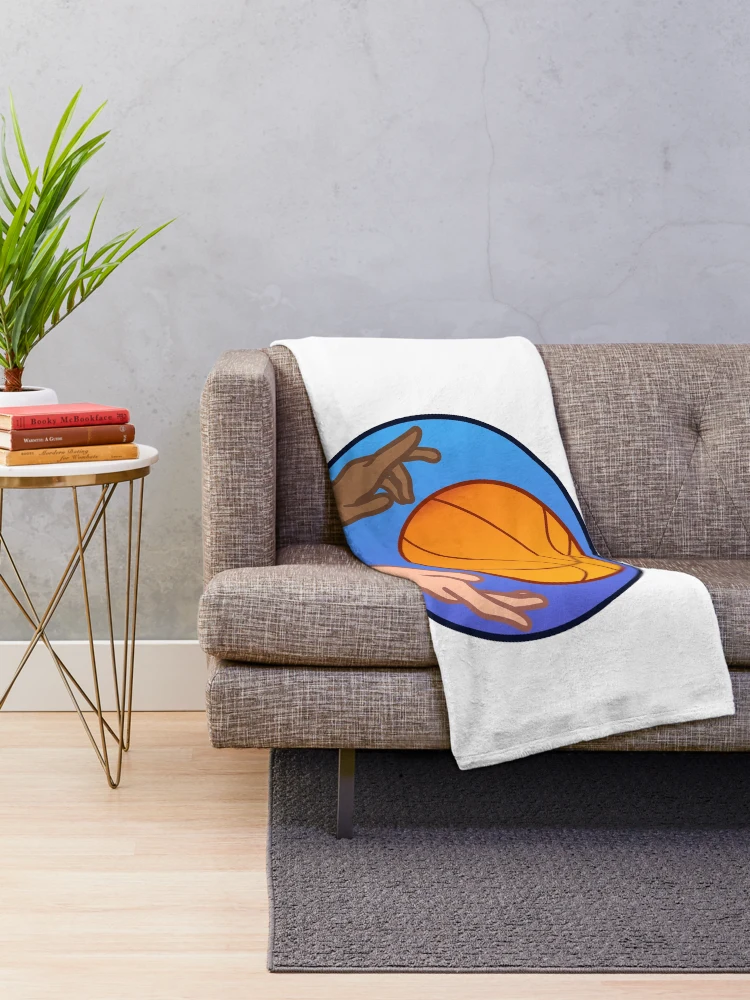 Thumbnail 2 of 6, Throw Blanket, Basketball designed and sold by VibeCraft Design.