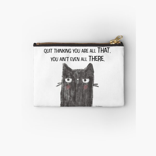 Item preview, Black Cat Snarkiness Funny All That designed and sold by blushingmeow.