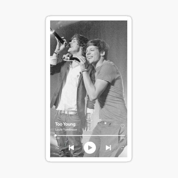 Demasiado joven larry pic Pegatina