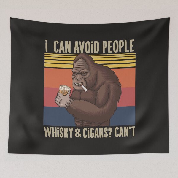 Item preview, Whiskey & Cigars Lovers Cartoon Gift designed and sold by MrEddie10.