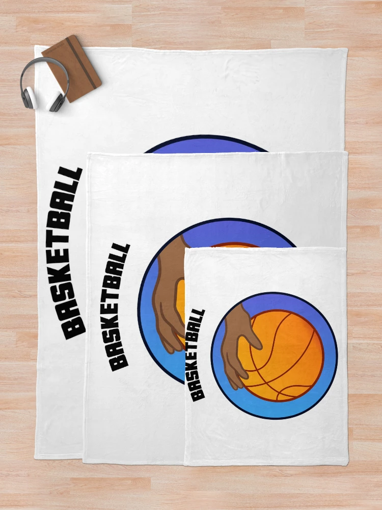 Thumbnail 5 of 6, Throw Blanket, Basketball designed and sold by VibeCraft Design.