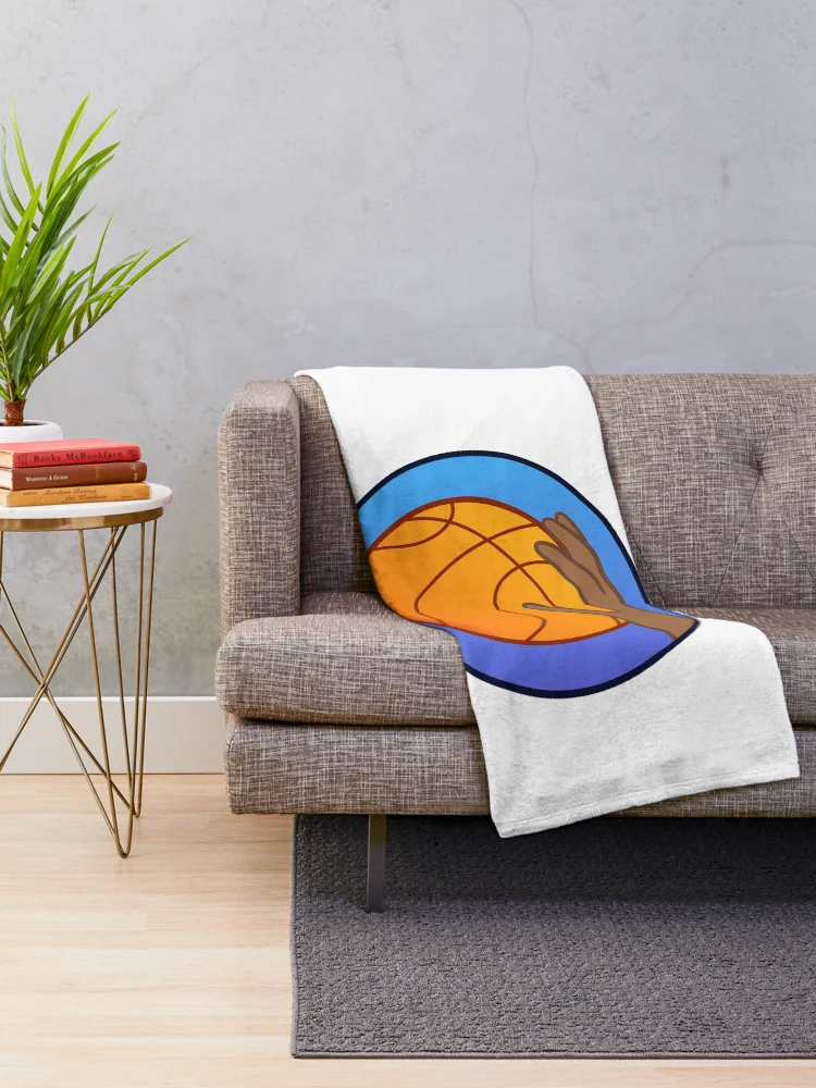 Thumbnail 2 of 6, Throw Blanket, Basketball designed and sold by VibeCraft Design.