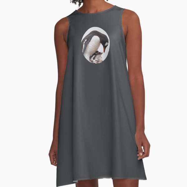 Penguin Love A-Line Dress