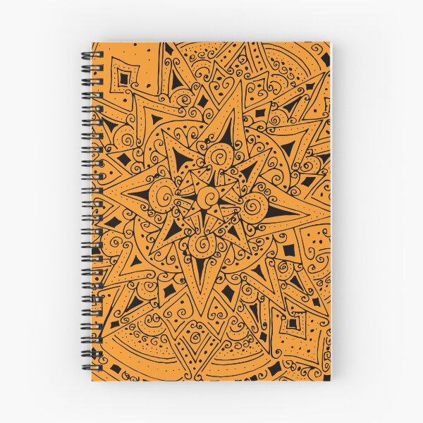 Item preview, Dream of Summer in Black on Orange designed and sold by Fascinated By Pattern Virginia Everett.