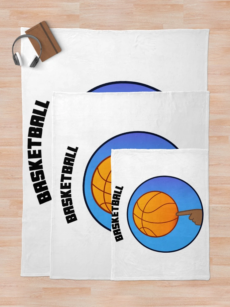 Thumbnail 5 of 6, Throw Blanket, Basketball designed and sold by VibeCraft Design.
