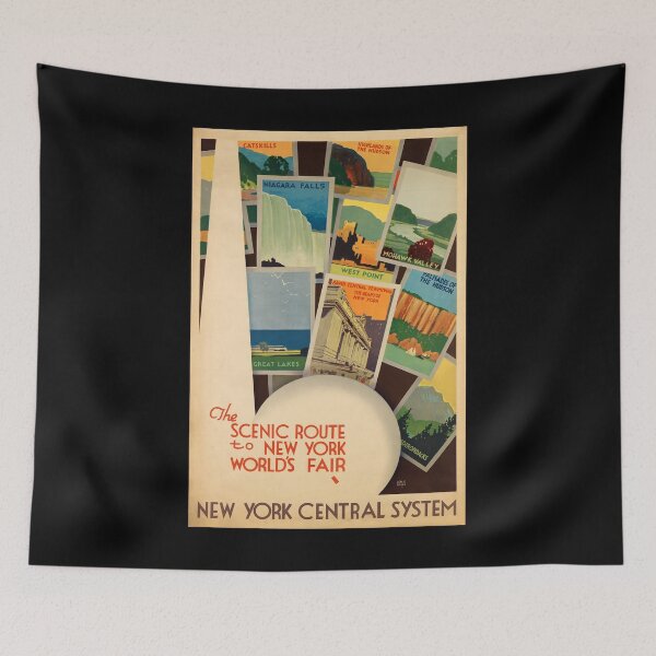 Item preview, Scenic Route retro poster designed and sold by CorasPosters.
