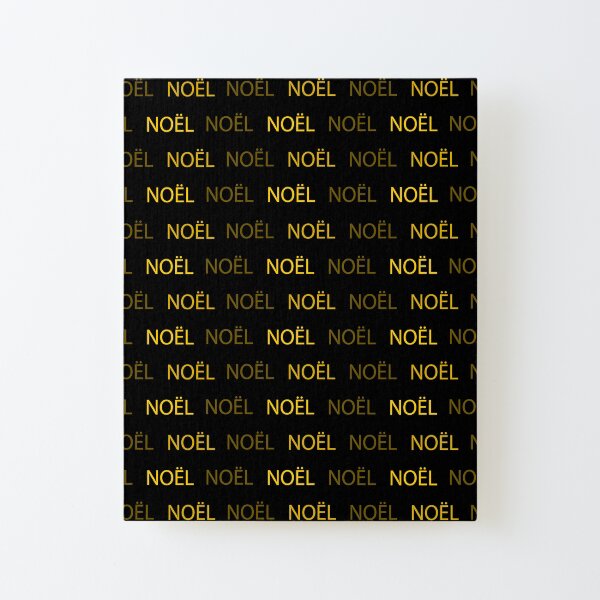 Christmas, catholic holiday pattern of the end of the year golden yellow black background Canvas Mounted Print