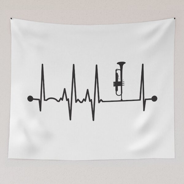 Item preview, Trumpet Heartbeat designed and sold by teesaurus.