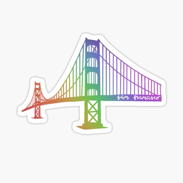 Item preview, Rainbow San Francisco designed and sold by stcklr4stickers.