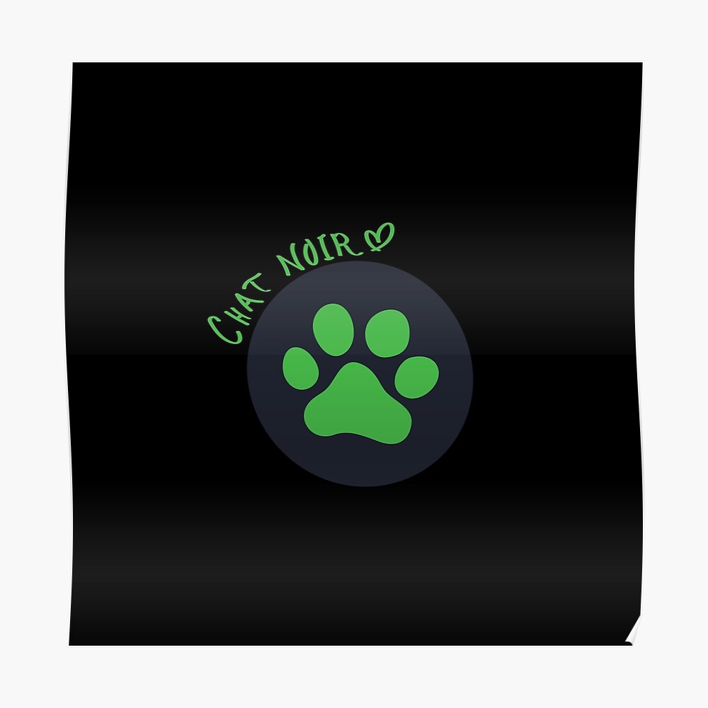 Chat Noir Logo Sticker By Teal Xtorm Redbubble