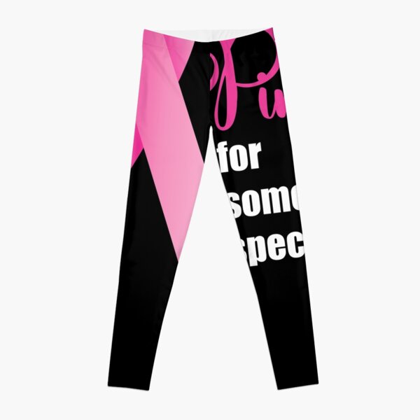 Breast Cancer Awareness. Pink Ribbon Leggings