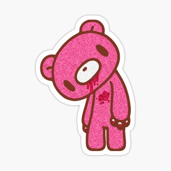 Glitter Gloomy Bear Sticker By Pixxlat3d Redbubble