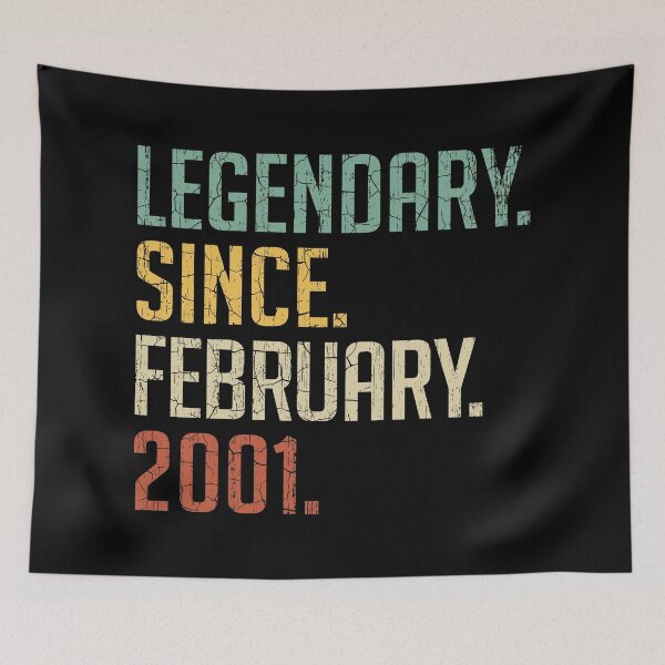 Item preview, Legendary Since February 2001 20th Birthday Gift 20 Years Old Vintage February 2001 designed and sold by Takatv.