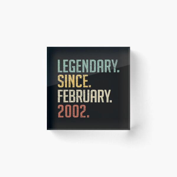 Item preview, Legendary Since February 2002 19th Birthday Gift 19 Years Old Vintage February 2002 designed and sold by Takatv.