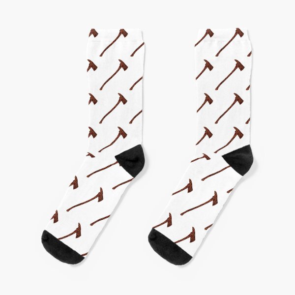 Overlook Hotel Axe Print Socks