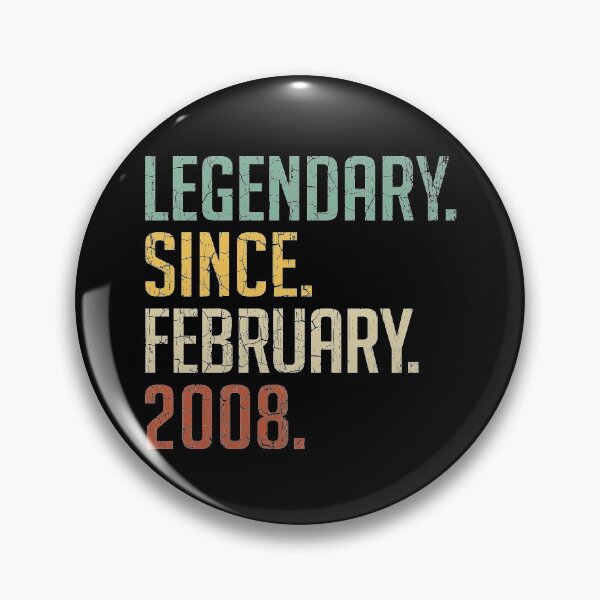 Item preview, Legendary Since February 2008 13rd Birthday Gift 13 Years Old Vintage February 2008 designed and sold by Takatv.