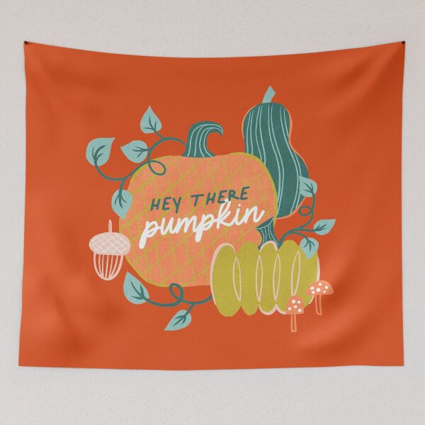 Item preview, Hey There Pumpkin | October Fall Autumn Nature Halloween  designed and sold by Van Huynh.