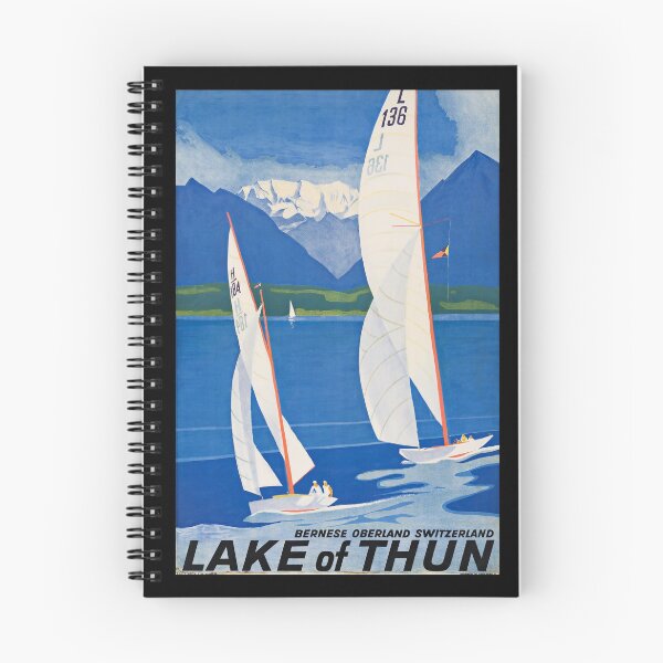 Item preview, Lake of Thun viejo poster designed and sold by CorasPosters.