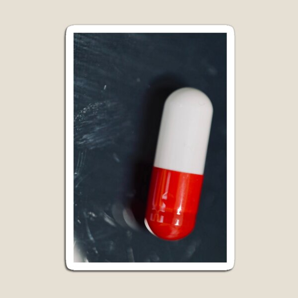 Pill Macro Photo Magnet