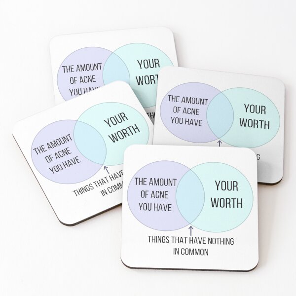 Item preview, The Amount of Acne You Have And Your Beauty designed and sold by ThoughtJumble.