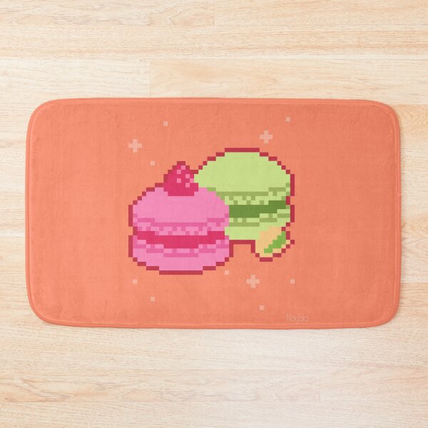 Item preview, Raspberry and pistachio macaroons pixel art designed and sold by Nayala-Art.