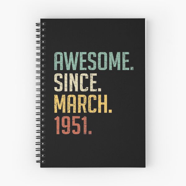 Item preview, Awesome Since March 1951 70th Birthday Gift 70 Years Old Vintage March 1951 designed and sold by Takatv.