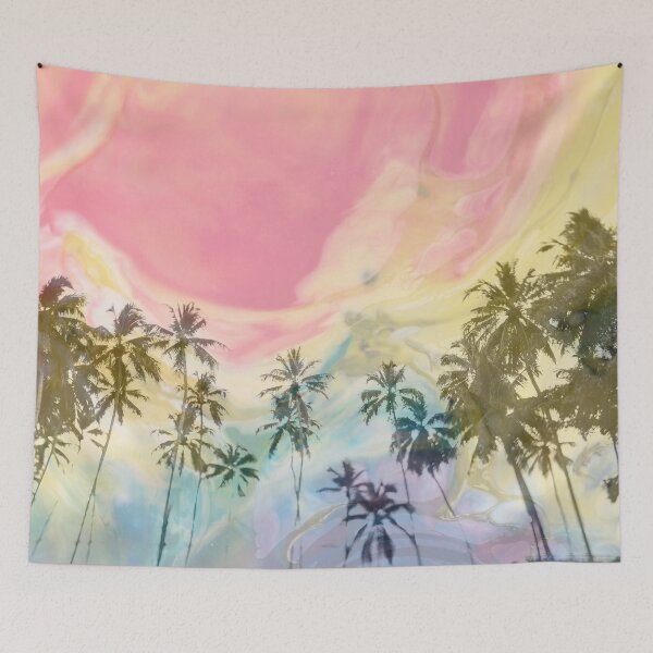Item preview, Life Is Laughter Under the Palms Colorful Graphic designed and sold by iketo90.